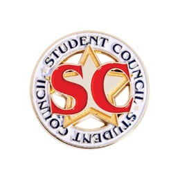 Student Council Award Pin - Die-cut Star