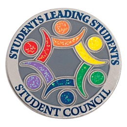 Students Leading Students Student Council Colorful Glitter Pin
