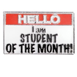Award Pin - Hello, I am Student of the Month