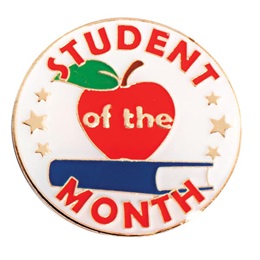 Student of the Month Apple Pin