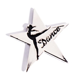 Dance Award Pin - Silver Star