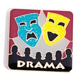 Drama Award Pin - Glitter Masks