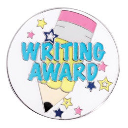 Award Pin - Writing Award Pencil With Stars