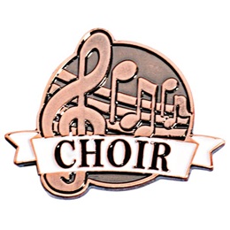 Brushed Metal Choir Pin