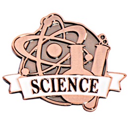 Brushed Metal Science Pin