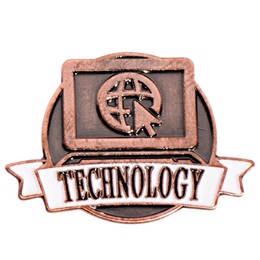 Brushed Metal Technology Pin