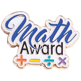 Math Award Pin - Mathematical Symbols