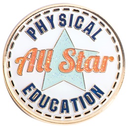 Athletics Award Pin - Physical Education All Star