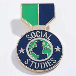 Social Studies Award Pin - Medallion