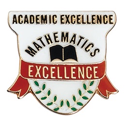 Academic Excellence Award Pin _ Mathematics Excellence