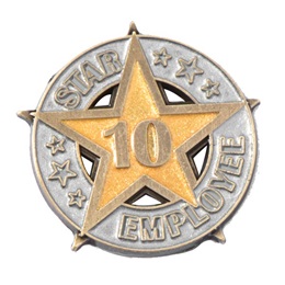Ten-Year Star Employee Pin
