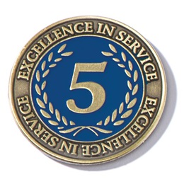 Laurel Five-Year Service Pin