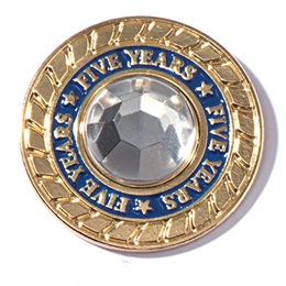 Five Years of Service Class Ring Pin