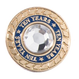 Ten Years of Service Class Ring Pin