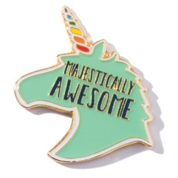 Majestically Awesome Unicorn Pin