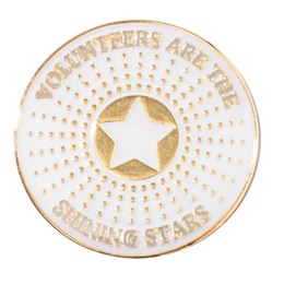 Volunteers are the Shining Stars Pin