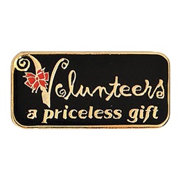 Volunteer Award Pin - Volunteers A Priceless Gift