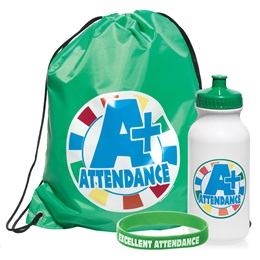 Full-color Backpack Award Set - A+ Attendance