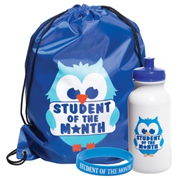 Full-color Backpack Award Set - Student of the Month Owl