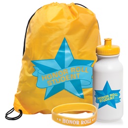 Full-color Backpack Award Set - Honor Roll Student