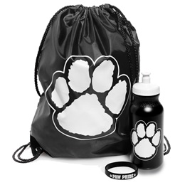 Paw Pride Backpack Set - Black