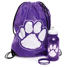 Paw Pride Backpack Set - Purple