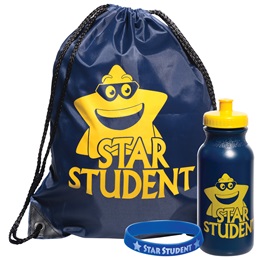 1-color Backpack Award Set - Star Student/Smiley Star
