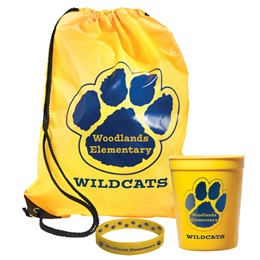 Custom Paw Backpack Award Set with Fun Cup