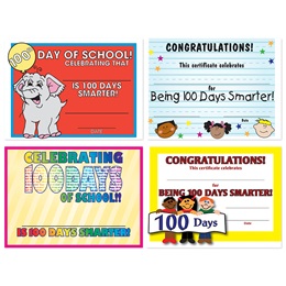 Assorted Certificate Set - 100 Days