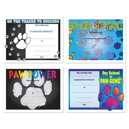 Assorted Certificate Set - Paw