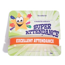 Mini Certificate/Wristband Set - Super Star Attendance