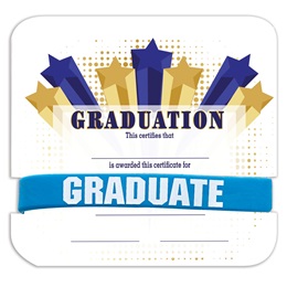 Wristband/Mini Certificate Award Set - Graduation