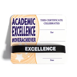 Mini Certificate/Wristband Set - #OverAchiever