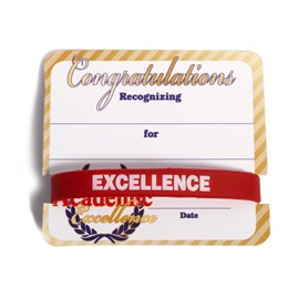 Mini Certificate/Wristband Set - Academic Excellence