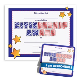 Wristband/Mini Certificate Award Set - Citizenship