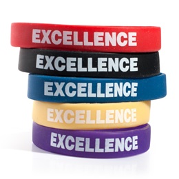 Excellence Wristband Assortment, 25/pkg