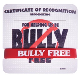 Mini Certificate/Wristband Set - Helping Be Bully Free