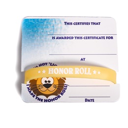 Mini Certificate/Wristband Set - Honor Roll/Lion