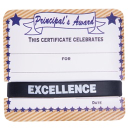 Mini Certificate/Wristband Set - Principal's Award/Regal