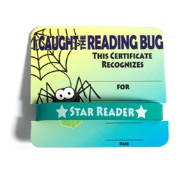 Mini Certificate/Wristband Set - Reading Bug