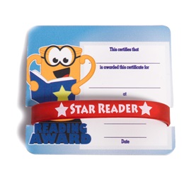 Mini Certificate/Wristband Set - Reading Trophy