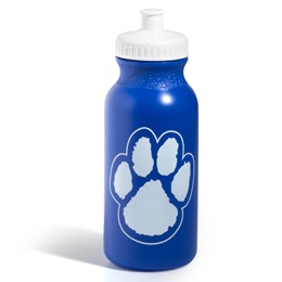 Paw Water Bottle - Blue/White