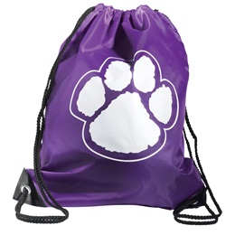 Paw Backpack - Purple/White