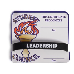 Mini Certificate/Wristband Set - Student Council