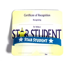 Mini Certificate/Wristband Set - Star Student/Smiley