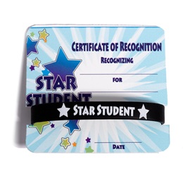 Mini Certificate/Wristband Set - Star Student Galaxy