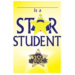 Pin Card with Pin Set - Star Student