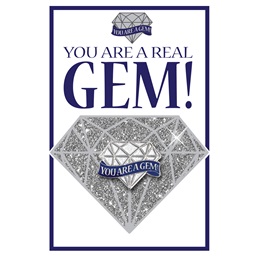 Pin Card with Pin Set - You Are A Real Gem
