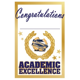 Pin Card with Pin Set - Academic Excellence