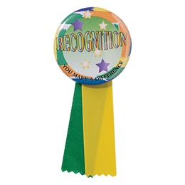 Button With Ribbon - Recognition Award